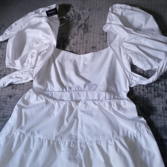 Bardot white tiered midi dress 6 - Picture 9 of 15